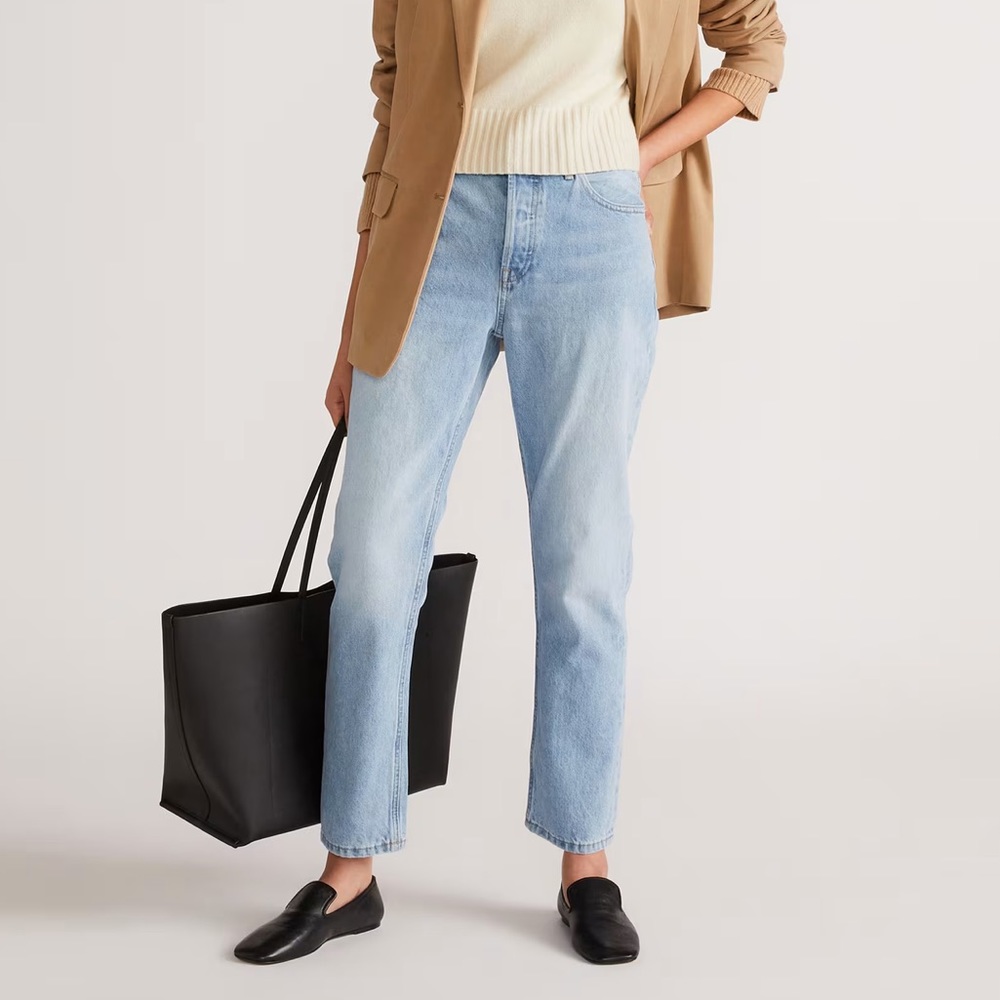 EVERLANE The 90’s Cheeky Jeans Vintage Sunbleached Blue Size 24